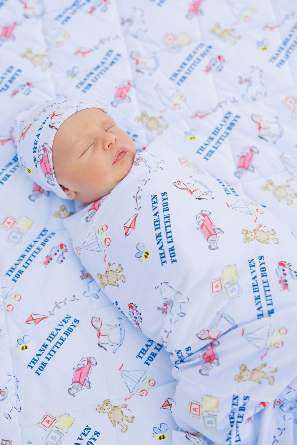 Thank Heaven for Little Boys- Swaddle