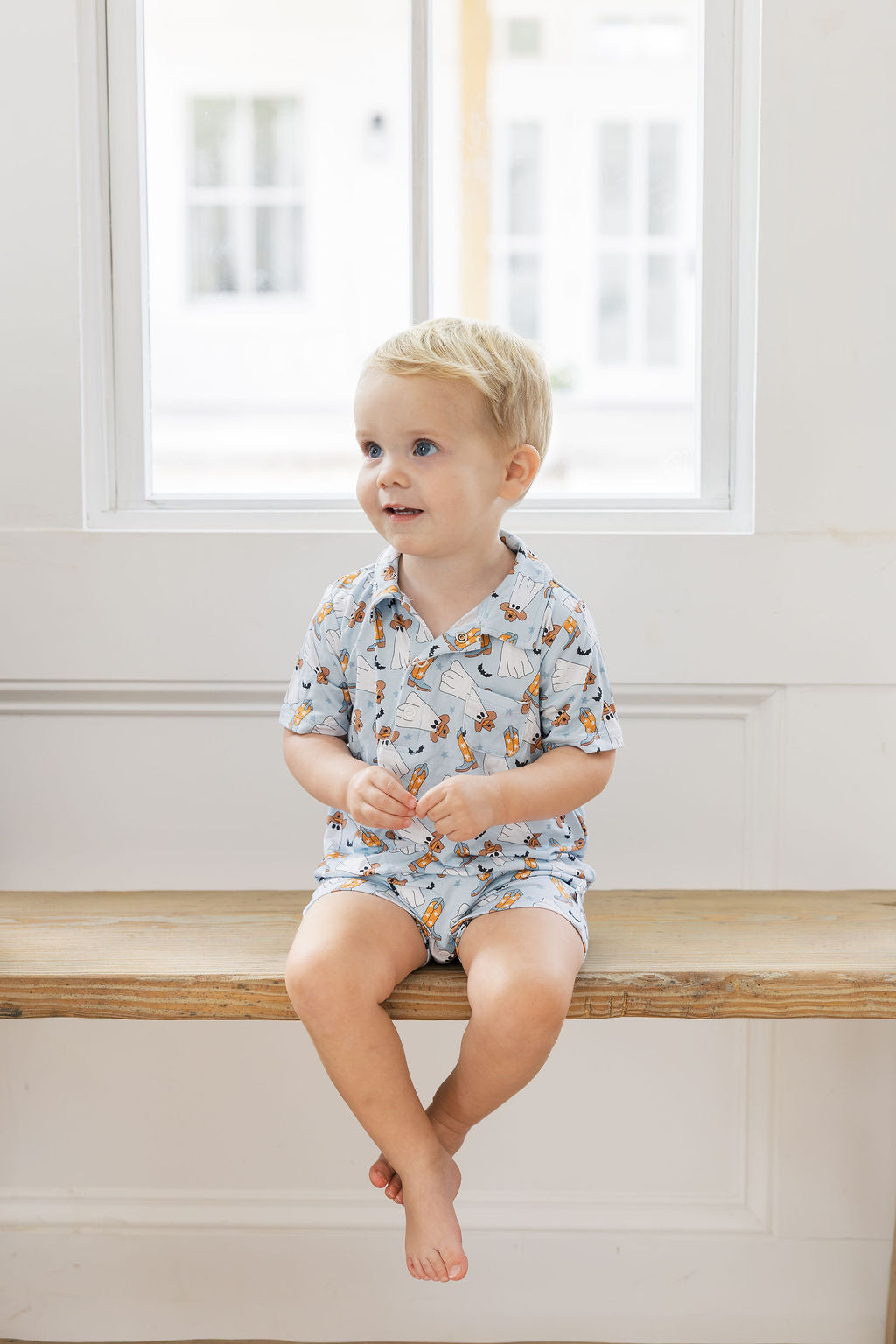 Boots & Boos- boys polo romper