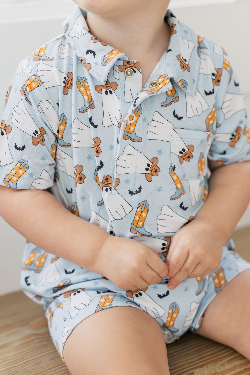Boots & Boos- boys polo romper