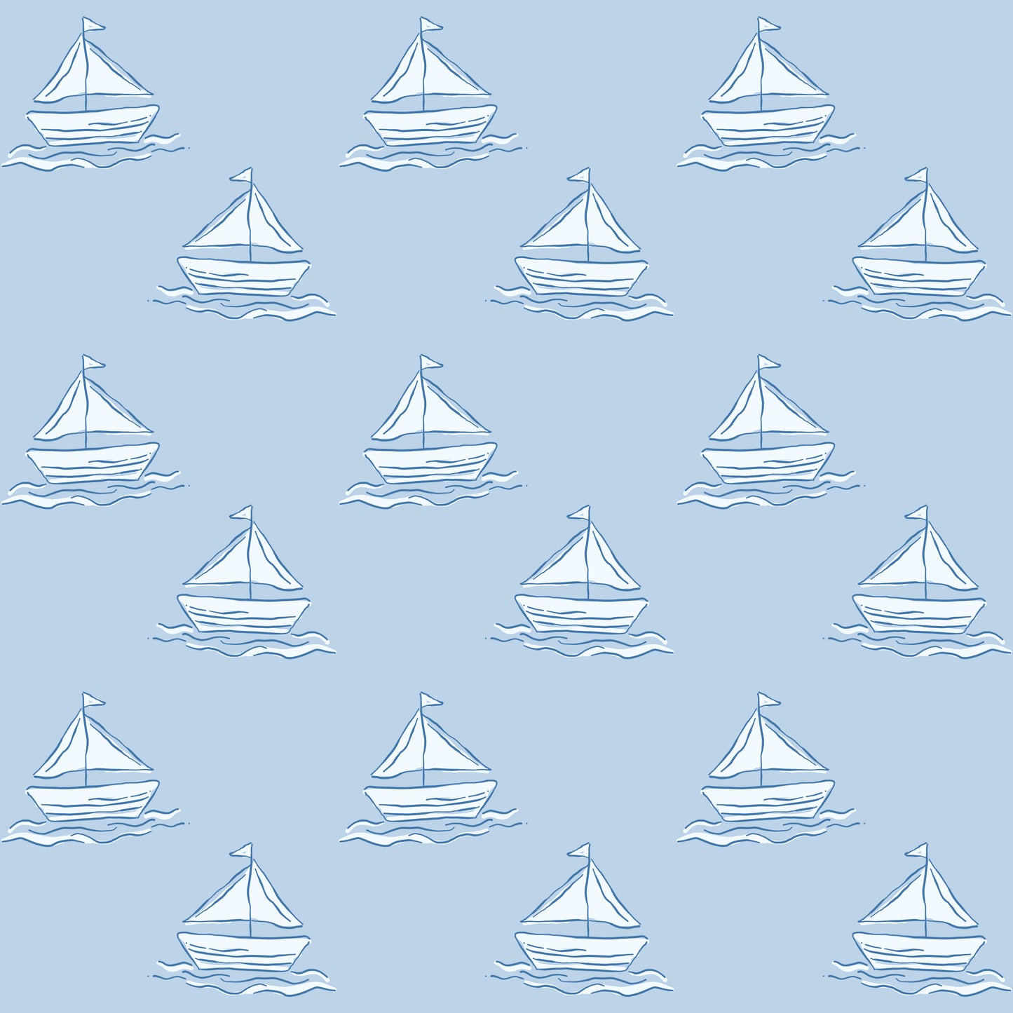 Sail Boats - Two Piece Set